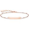 Thomas Sabo - Braccialetto argento sterling Non un gioiello Donna, oro rosa, 19cm - A1975-415-40-L19V