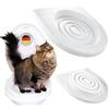 4BIG.fun Sistema di Addestramento per Abituare il Gatto alla Toilette - Sedile WC per Gatti