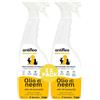 Dermazoo - Antiflea Domestic Pets Repellente Spray per Cani Gatti 750ml - A base di Oli naturali di Neem e Lavanda - Protezione contro Pulci, Zecche, Zanzare, Pappataci (2x 750ml)