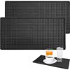 Tappetino Da Bar Nero, Tappetino Anti-goccia, Tappetino Per Asciugare I Bicchieri Tappetino Per Servire Cocktail Da Bancone 60 X 10 Cm 98375560