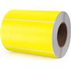 Meitaat Adesivi rettangolari gialli 100 x 50 mm Etichette autoadesive con codifica a colori Rotolo mobile rimovibile Confezione da 500