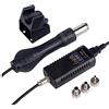 Lisher Saldatore elettrico termostatico ad aria calda Gunslcd Stazione di ripresa della saldatura, visualizzazione digitale in metallo per PCB IC di riparazione EU Plug