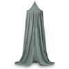 Jollein Zanzariera vintage 245 cm cenere verde baldacchino per lettino e lettino