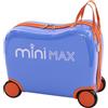Aerolite MiniMax - Valigia da viaggio per bambini, adatta per bagaglio a mano EasyJet da 45 x 36 x 20 cm, con ruote, 29 l (Blu)