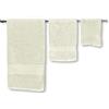 LARA MORADA - Set Asciugamani Bagno, Viso, Bidet E Telo Doccia, 1+1+1, Tinta Unita, 1 Asciugamano Viso + 1 Asciugamano Ospite + 1 Telo Doccia, in Morbida Spugna IDROFILA, 100% Cotone Panna