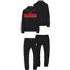 hermet tuta homewear uomo in cotone full zip AC MILAN prodotto ufficiale art. F10 2025 (rosso, S)