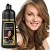 VOLLUCK Shampoo Colorante Donna Uomo, Naturale Pigmentina Capelli Bianchi, 3 in 1 a Lunga Durata Hair Dye Shampoo 500 ML (Marrone Chiaro)