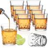 Gucass Set di 8 Bicchieri amaro 5cl | lavabili in lavastoviglie | vetro senza piombo | Bicchieri Shotda con fondo pesante