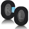 Laipuke Cuscinetti Cuffie Compatibile con Logitech G PRO X Padiglioni Cuffie di Ricambio in Cooling-Gel, Tessuto di Seta, Memory Foam, 1 Piao, Nero