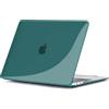 TECOOL Cover per MacBook Air M1 (A2337) e MacBook Air 13 Pollici Retina 2020 2019 2018 (A2179 A1932), Custodia Rigida Protettiva Sottile in Plastica Superficie Liscia, Cristallo Turchese Profondo
