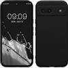 kwmobile Custodia Compatibile con Google Pixel 8a Cover - Back Case per Smartphone in Silicone TPU - Protezione Gommata - nero matt