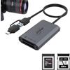 Jorkar CFexpress Tipo B & XQD Lettore USB-C 3.2 10Gbps, Fotocamera Lettore di Scheda Memoria per Nikon Canon Panasonic, Adattatore CF Express Tipo B con USB C & A