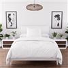 Intemporel Boemia Set Copripiumino Microfibra, Bianco, 140 x 200 cm