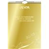 Heyda Agenda 2025, 1 foglio = 1 mese, formato A4, oro