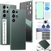 RongZy Coperchio Batteria per Samsung Galaxy S22 Ultra 5G 2022 Coperchio Posteriore per Galaxy S22 Ultra 5G S908 Cover Batteria per Telefono Sostituzione Copribatteria(Verde)