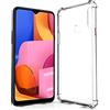 N NEWTOP Cover Compatibile con Samsung Galaxy A20S, Posteriore Semi Rigida TPU Hard Clear Anti-Shock Custodia Retro Protettiva Trasparente Angoli Rinforzati