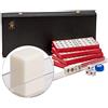 Yellow Mountain Imports, Mini Set Mahjong Cinese da Viaggio, Little MJ con Tessere Bianche Extra Piccole [迷妳旅行中國麻將]