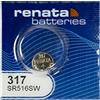 Best Price Square Renata 317 Batteria a bottone SR516SW, al litio, di fabbricazione svizzera, confezione da 1 pezzo