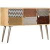 vidaXL Credenza Vintage Armadietto Madia Consolle Cucina Cassettiera Dispensa Vetrina Arredo Soggiorno Armadio Arredamento Massello di Mango