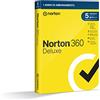 Norton 360 Deluxe 2024, Antivirus per 5 dispositivi, Licenza di 1 anno, PC, Mac, tablet e smartphone
