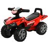 HOMCOM Quad Giocattolo per Bambini 18-36 Mesi con Licenza GOODYEAR con Luci e Suoni Realistici, Rosso e Nero, 60x31x42cm