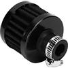 Akozon Filtro aria, 13mm/0.5in Mini filtro di aspirazione aria Sfiato Carter sfiato Accessorio universale per auto(Nero)