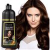VOLLUCK Shampoo Colorante Donna Uomo, Naturale Pigmentina Capelli Bianchi, 3 in 1 a Lunga Durata Hair Dye Shampoo 500 ML (Marrone Scuro)