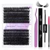 WENDY LASHES Kit Ciuffetti Ciglia Fai Da Te 3D Curl 0,07mm Mix 12-16mm 60D+80D