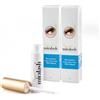 MIRALASH Siero Ciglia 3 ml x2 - Siero Ciglia Allungante Rinforzante con Ginseng, Crescita Naturale, Dermatologicamente Testato
