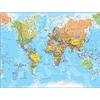 Maps International - Mappa del mondo - Poster con mappa del mondo politica - Aggiornato 2025 - Laminato - 59,4 (l) x 42 (a) cm