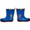 Super Mario Stivali Wellington per bambini Nintendo Stivali da pioggia Wellys, Mattone blu, 34 EU