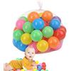 massoke Ball Pit Balls, 50 Colorful Anti-Crush Plastic Ball Pool Balls for Kids, Soft Toy Balls for Kids Pool, Colorful Balls with Mesh Bag (50Pcs)