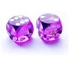 BESCON DICE Bescon Professional Precision Dice Round Corner 9/16 (14.3mm) with Random Serial Number, Precision Cut Dice 14.3MM Gem Purple, 2pcs Set