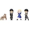 Jada - Wednesday Pers. Cm. 6,5, 253252040, +8 anni, giftpack 4 pezzi, dimensione 6,5 cm, Mercoledì, Enid, Mano