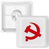 DIYthinker Comunista cinese simbolo distintivo rosso PBT per tastiera meccanica bianco OEM n. marcato stampa multicolore MultiColor R2