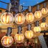 SUWIN Catena Luminosa Esterno 45M with 75+2 Filo G40 LED Lampadine