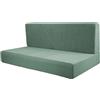 Dickly 1 Paio Copridivani, Fodera per Divano Divisa, Fodere per Cuscini per Camper, Coprisedili Elasticizzati per Dinette per Mobili, Camper, Auto, Panca， Facili Da Installare, Verde