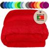 Lashuma Telo bagno grande Rosso, Telo mare spugna xxl Linz, Asciugamano sauna 85x 220 cm