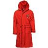 Novia Accappatoio Uomo con Cappuccio Milan Calcio *02959 Bagno Piscina Mare-L