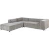 AC Design Furniture Corner, tessuto grigio, altezza 67 x larghezza 281 x profondità 250 cm