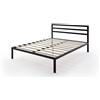 Robas Lund, 89006MS2 - Letto in metallo, con rete a doghe, 160 x 200 cm, colore: Nero