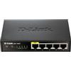 D-link Switch D-Link DGS-1005P/E 1x 10/100/1000 4x 10/100/1000 PoE+ (60W) [DLK]