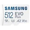 Samsung 512GB Scheda SD Samsung Evo Plus microSDXC 2024 CL10 Bianco [MB-MC512SA/EU]