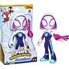 Hasbro Marvel Spidey e I Suoi Fantastici Amici Supersized Ghost Spider, Action Figure, Giocattolo Per Età Prescolare, Per Bambini Dai 3 Anni In Su, Multicolore, Da 22.5 cm