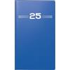 rido/idé Diario tascabile modello Mini Agenda d 15 (2025), 2 pagine = 1 mese, A6, copertina in plastica, blu