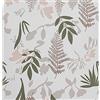 JOLIHOME Carta da Parati Autoadesiva Floreale Vintage Fiori e Erba Carta a Contatto da Staccare e Incollare Adesivo Murale Rimovibile Rosa, Verde e Marrone per Armadio 44,5x500cm