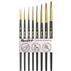 Roubloff Set di Pennelli Roubloff Professional Kolinsky Imitation | 8 Tondi Sintetici nelle Misure 00, 0, 1, 2, 3, 4, 5, 6 | utilizzare con Acrilico, Acquerello, Gouache e Colori ad Olio