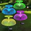 FIVAVA Luci Solari Esterne 4 Pezzi,Lampade Solari a LED da Esterno,Luce Solare da Giardino con Gradiente di 7 Colori per Illuminazione Giardino e Decorazioni Esterne