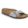 Birkenstock, MADRID Birko-Flor, Ciabatte Donna, Argento (Argento), 36 UE Stretto