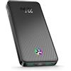 Rocoren Power Bank, 10000mAh 22.5W Ultra Sottile & Leggero Ricarica Rapida Powerbank, Caricatore Portatile Porta per iPhone 16/15/14/13/12 Serie, Huawei, iPad-Nero